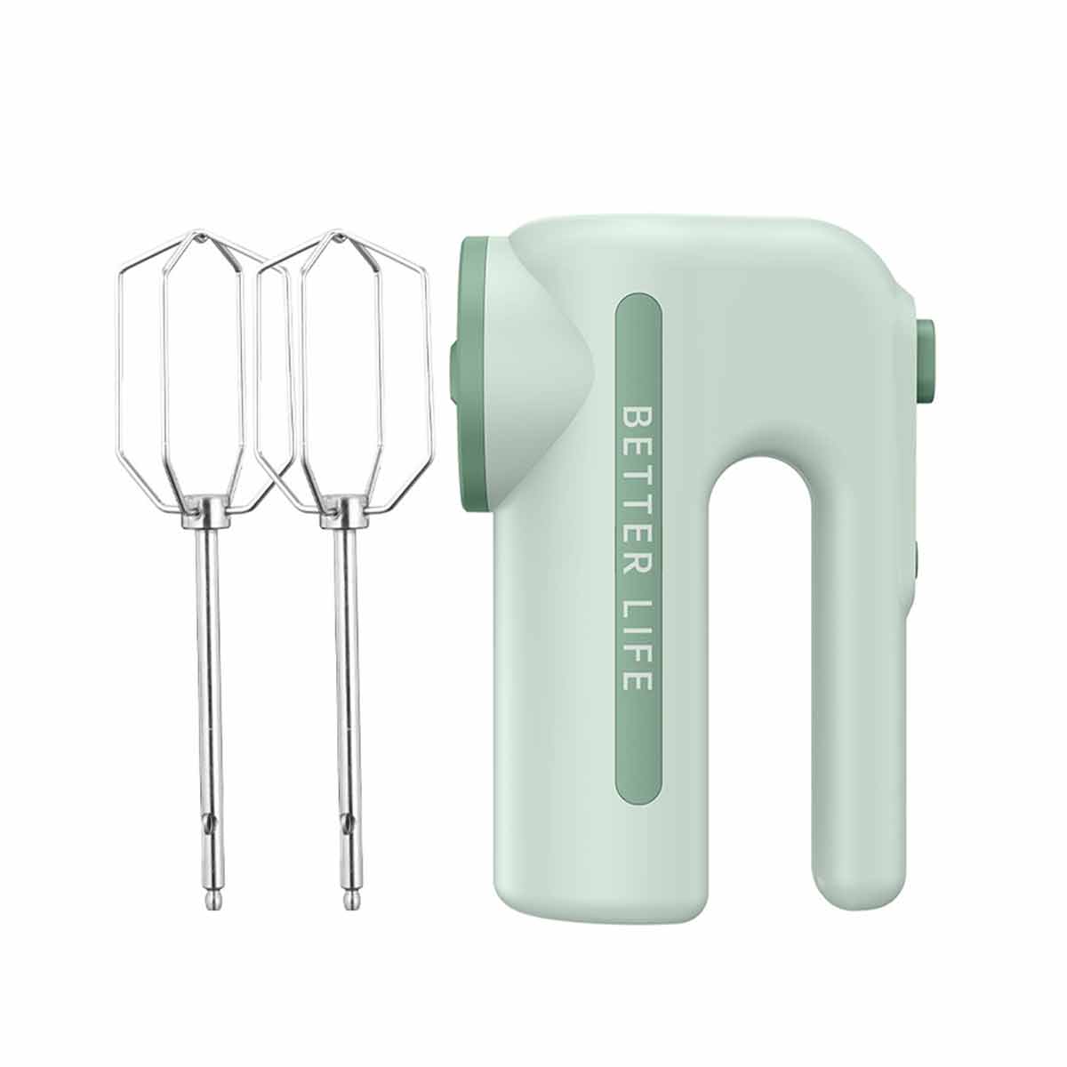 Home Cordless Electric Hand Mixer, 5 Speeds, with Stainless Steel Beaters-Ecoappstore