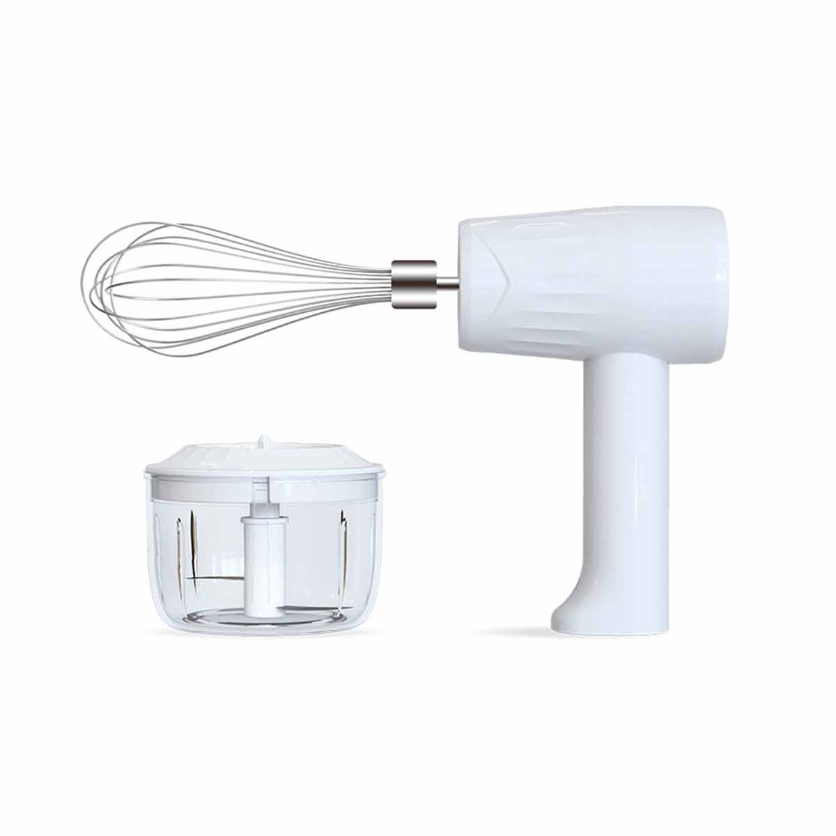 New 2-in-1 mini electric egg beater with garlic chopper, Multi-functional Blender-Ecoappstore