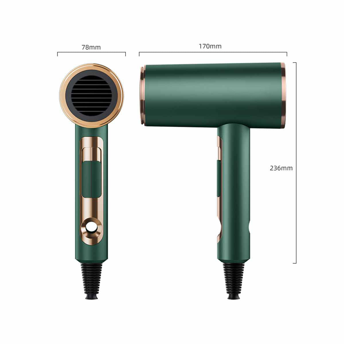 High speed hair dryer, 2200W, 6 speeds, 220V, hair dryer professional version-Ecoappstore 