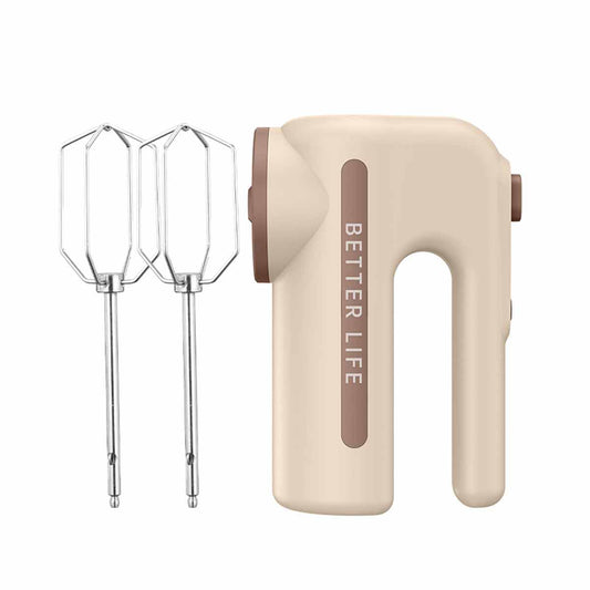 Home Cordless Electric Hand Mixer, 5 Speeds, with Stainless Steel Beaters-Ecoappstore