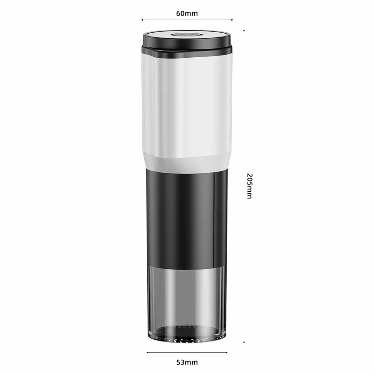 Portable electric coffee bean grinder with adjustable fine to coarse settings-Ecoappstore