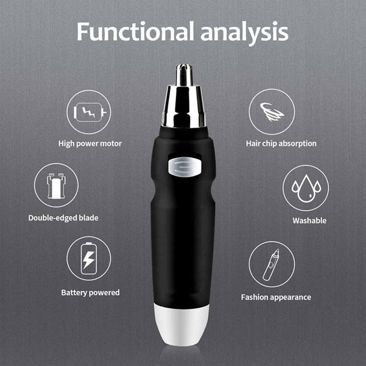 Nose hair trimmer, personal care equipment nasal cleaner