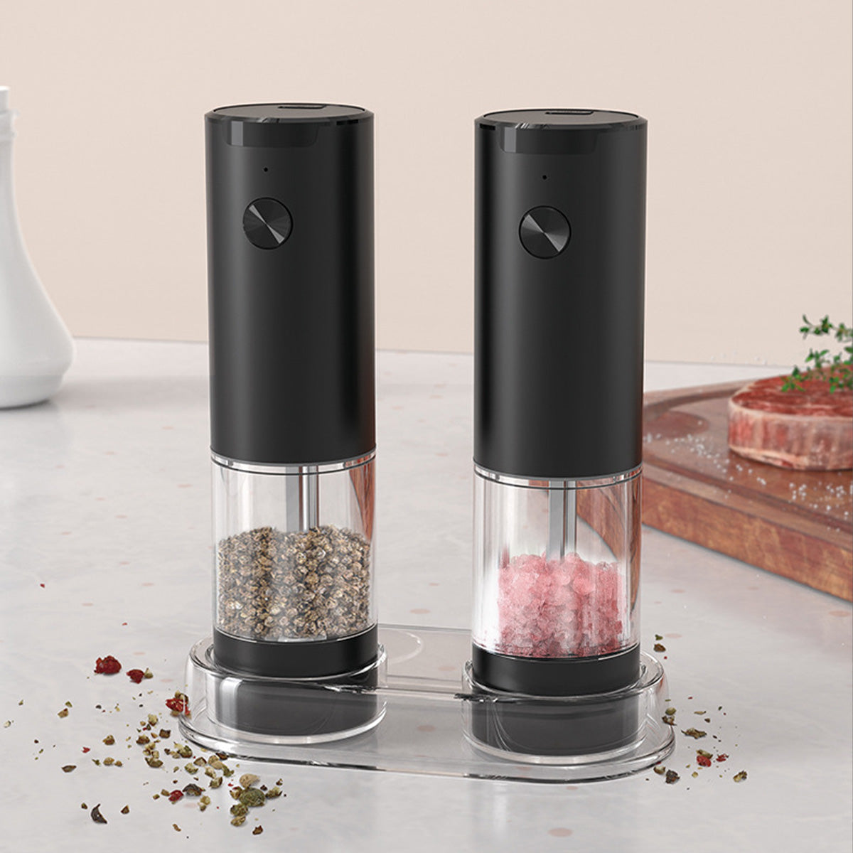 Gravity Electric Salt Pepper Grinder Set Salt Pepper Grinder Set