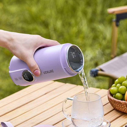 Multifunctional portable hot water cup with smart touch screen, home handheld kettle