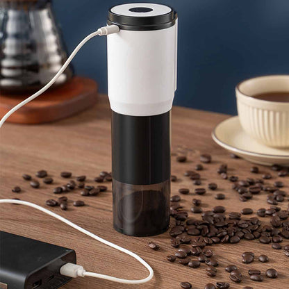 Portable electric coffee bean grinder with adjustable fine to coarse settings-Ecoappstore