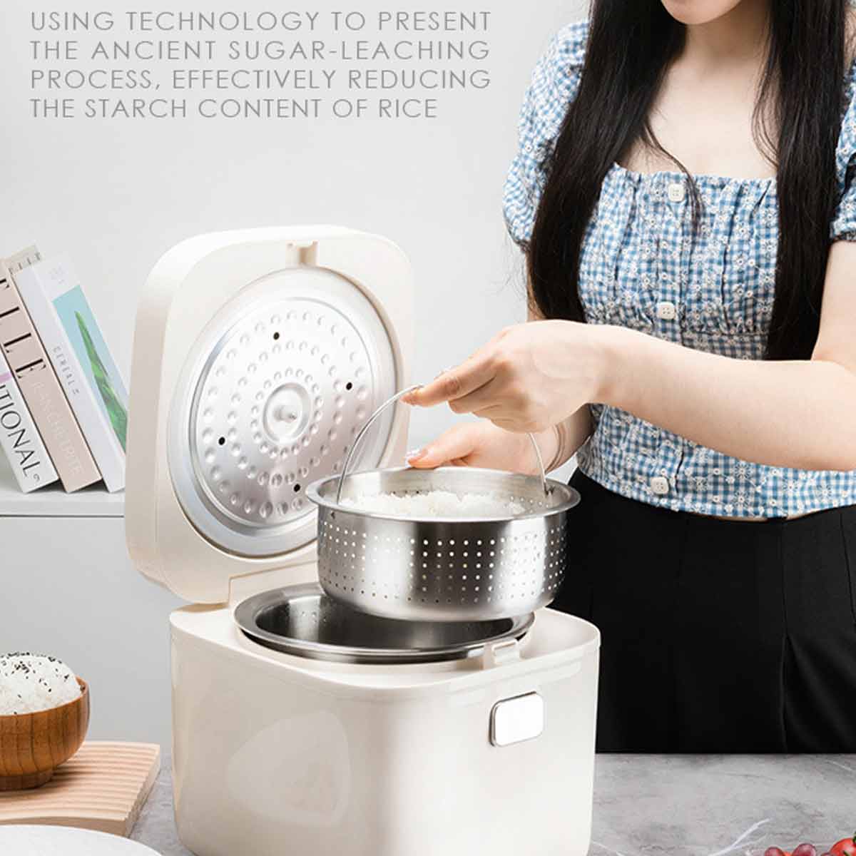 Household smart touch screen rice cooker-Ecoappstore