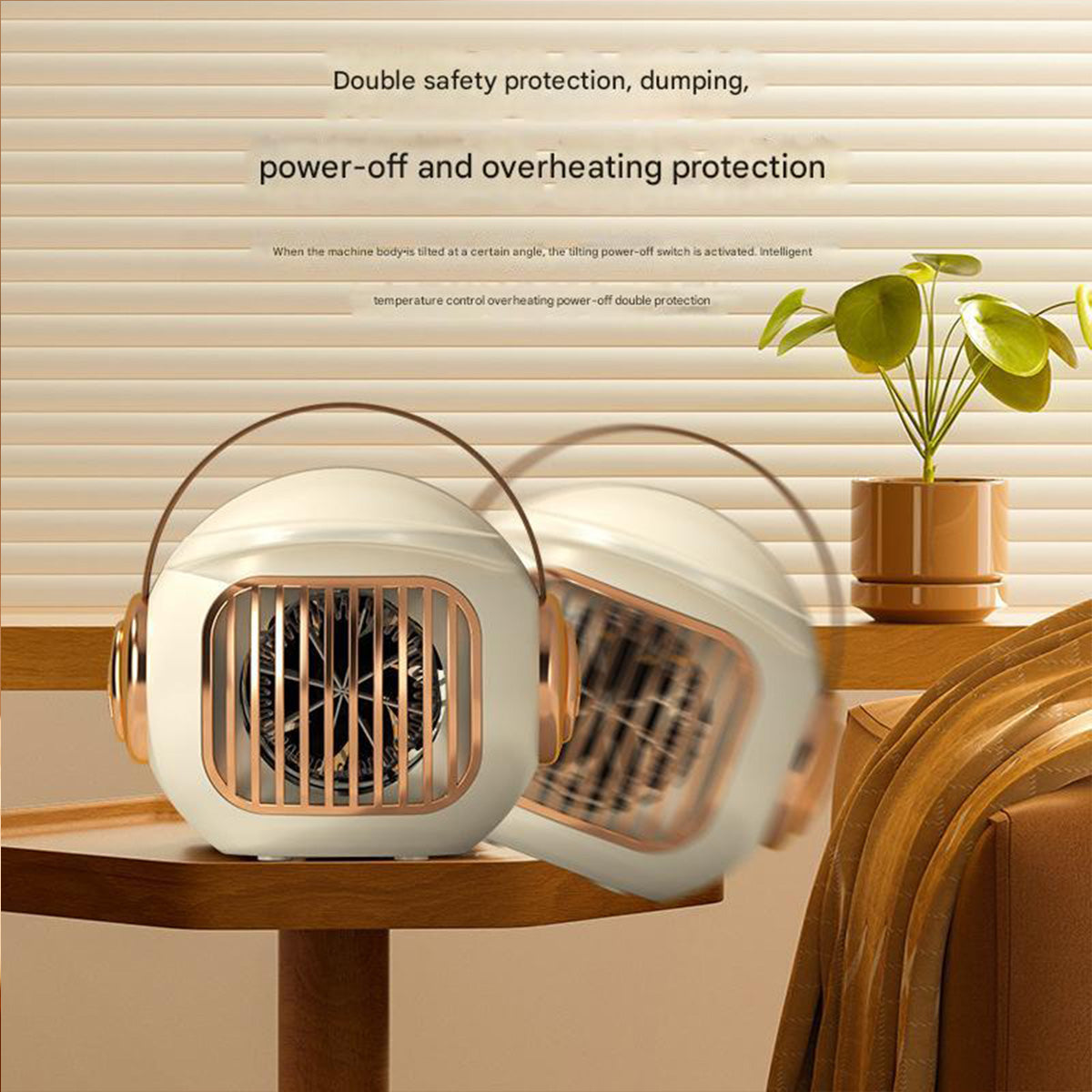 Round Space Heater, Indoor Convenient Energy Saving Electric Heater-Ecoappstore