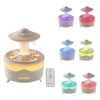 Humidifier Water Drops, 7 Color Night Rain Diffuser-Ecoappstore