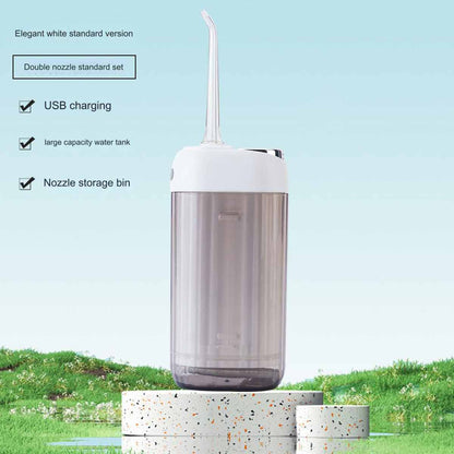 Rechargeable cordless water flosser with IPX7 waterproof function