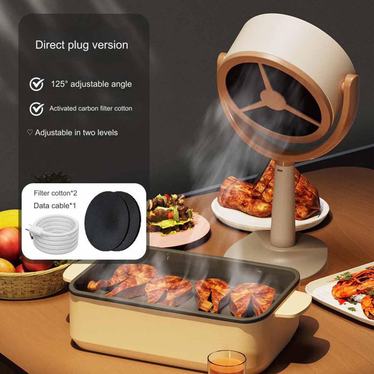 Indoor Kitchen Mini Fan Range Hood-Ecoappstore