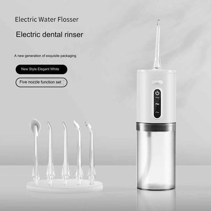 Rechargeable cordless water flosser with IPX7 waterproof function